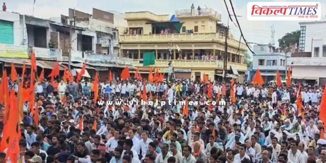 People against allotment of land to Madrasa in Mavli udaipur