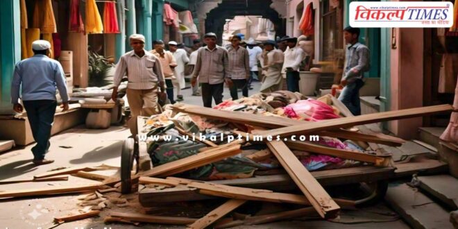 Shop lift collapses in Chhawani kota