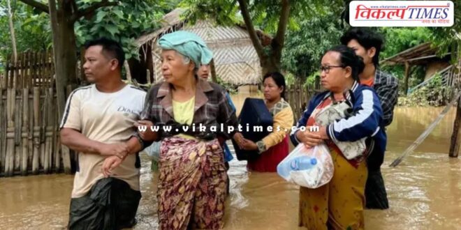 flood in Myanmar after cyclone Yagi, more than two lakh people affected