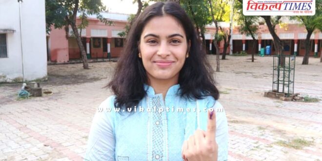 Haryana Assembly Elections Manu Bhaker casting her vote for the first time