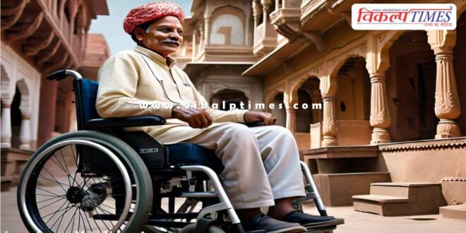 Specially abled people will get the gift of free electric power wheelchair in rajasthan