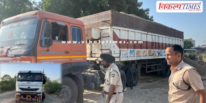 Two dumpers and a trailer transporting gravel Jaipur News