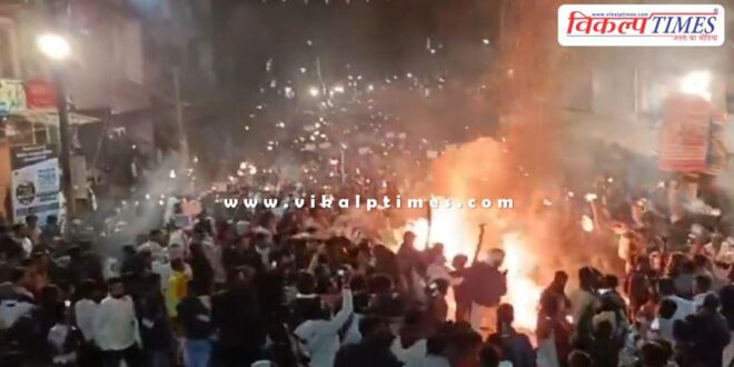 fire broke out during mashaal juloos in khandwa MP