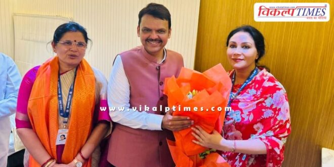 Diya Kumari attended the swearing-in ceremony of Maharashtra CM
