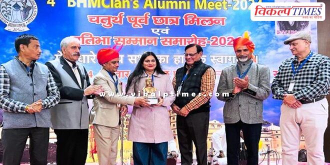 Dr. Shivani honored at national level in udaipur
