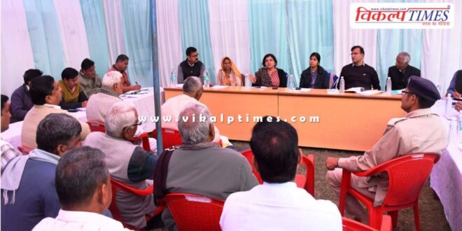 A meeting was organized regarding Chauth Mata Fair in Sawai Madhopur.