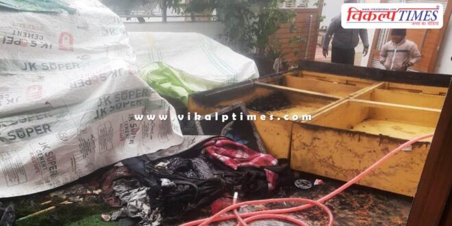 House caught fire due to short circuit in sawai madhopur
