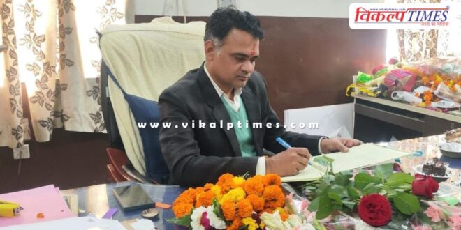 Newly appointed CMHO took charge in sawai madhopur
