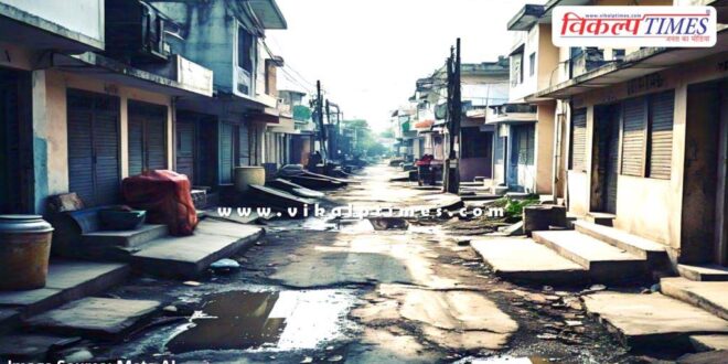 Roads of Housing Board Colony are in bad condition in sawai madhopur
