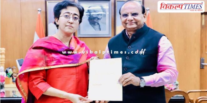 Delhi CM Atishi submitted her resignation to Lieutenant Governor VK Saxena.