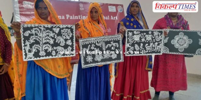 Mandana painting competition was organized on the theme Save Nature-Save Life