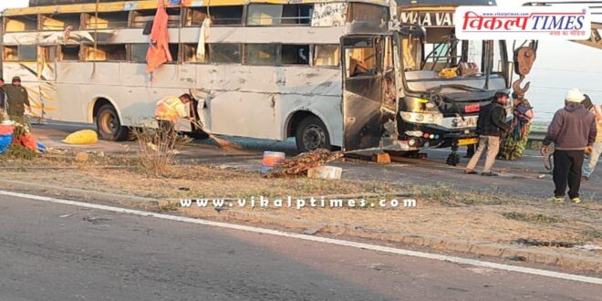 Sleeper bus accident in kota