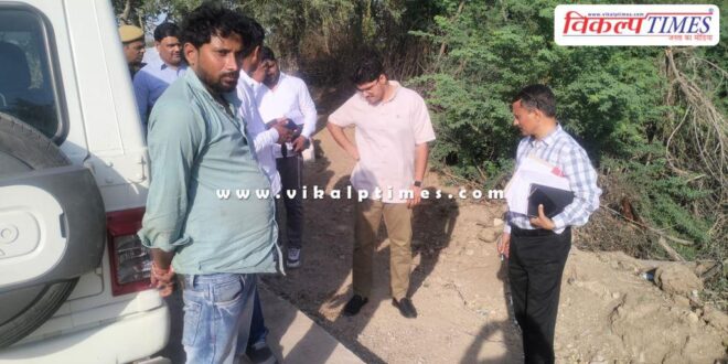 CEO Gaurav Budania did a surprise inspection of many development works in chauth ka barwara