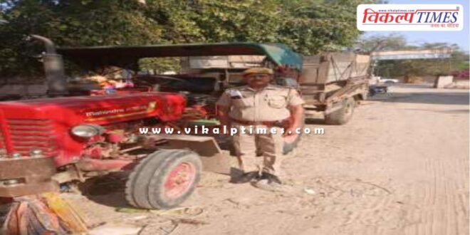 Gravel Mining Mantown police sawai madhopur news 22 march 25