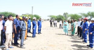 Mock drill organized to practice emergency response and disaster management in sawai madhopur