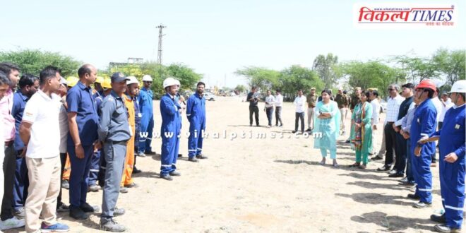 Mock drill organized to practice emergency response and disaster management in sawai madhopur