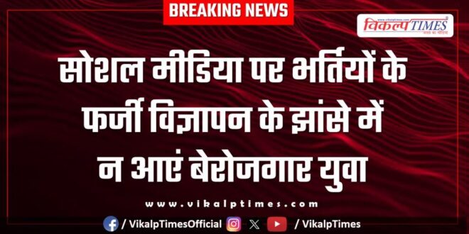Unemployed youth advertisements recruitments social media RRDC News 19 March 25