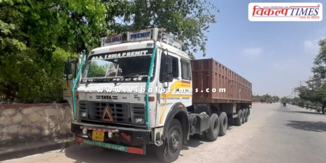 Truck and bike accident in kota