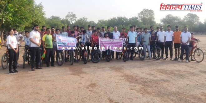 Youth showed energy in Sunday on Cycle campaign in sawai madhopur