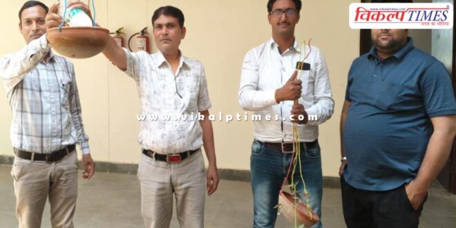 water pots tied for birds in chauth ka barwara