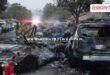 A plane crashes in a residential area in America