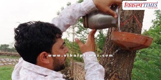 Appeal to tie water pots for birds in tonk
