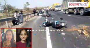 Bike and Dumper Accident in Bassi Jaipur