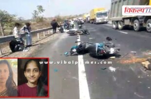 Bike and Dumper Accident in Bassi Jaipur