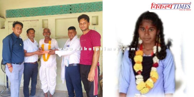 Manisha Prajapat created a record by scoring 95.60% marks in 12th board