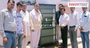 teacher gifted a water cooler in bamanwas sawai madhopur
