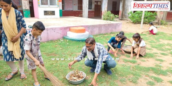 Cleaning done under Vande Ganga water conservation public campaign in sawai madhopur