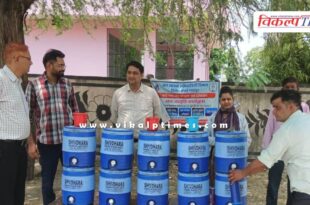 Quenched the thirst of passersby by setting up a water stall in sawai madhopur