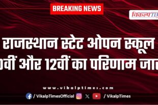 Rajasthan State Open School 10th and 12th result released