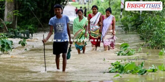 Situation is serious due to floods in Northeast states of India