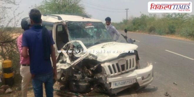 Truck and Scorpio Accident in Sawai Madhopur Kota Mega Highway