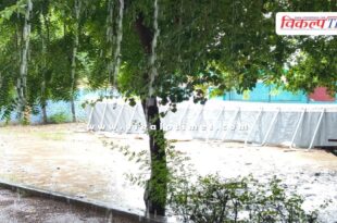 heavy rain of monsoon season in kota