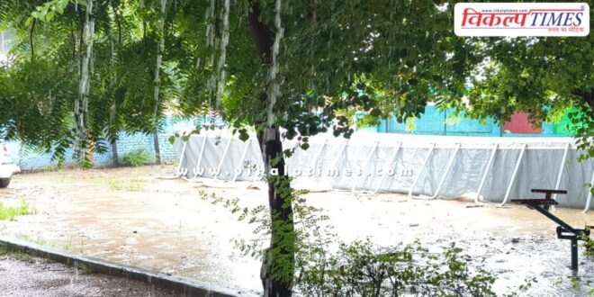 heavy rain of monsoon season in kota