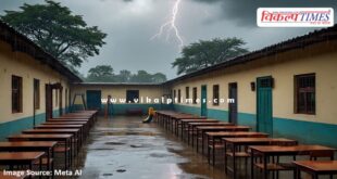 Due to heavy rain alert, 2 day holiday declared in schools in sawai madhopur