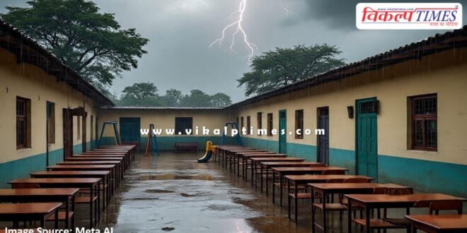 Due to heavy rain alert, 2 day holiday declared in schools in sawai madhopur