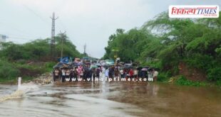 Due to heavy rains, the area is looking waterlogged in sawai madhopur