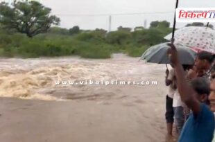 First rain of monsoon, roads submerged, drains overflowing in sawai madhopur
