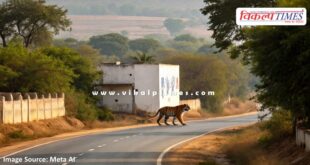 Information about movement of wildlife behind Saras Dairy on Ranthambore Road Sawai Madhopur