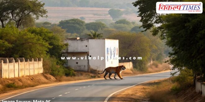 Information about movement of wildlife behind Saras Dairy on Ranthambore Road Sawai Madhopur