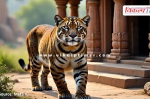 Panther reached Chauth Mata temple in sawai madhopur
