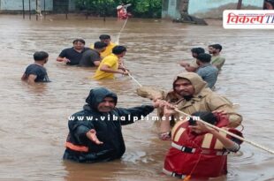 SDRF rescued the lives of 16 citizens trapped in Chambal River and Latiya drain in sawai madhopur