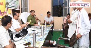 Sawai Madhopur Collector IAS Kanaram listen the problems of the villagers