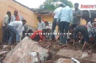 School building collapsed in jhalawar