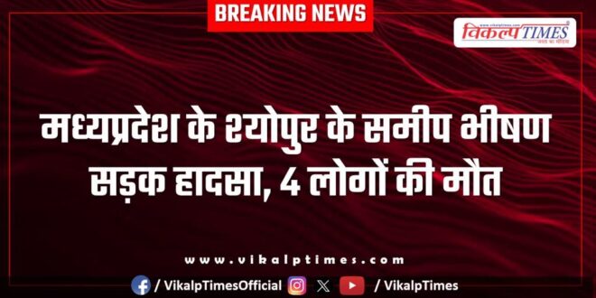 road accident near Sheopur in Madhya Pradesh