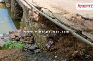 A culvert that has been broken for two years has become the cause of accidents in sawai madhopur