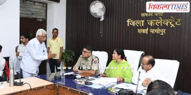 Bharatpur Divisional Commissioner Dr. Tina Soni in Sawaimadhopur